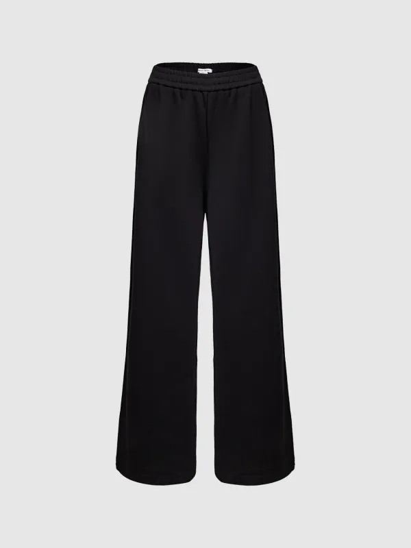 Elastic Waist Wide-Leg Pants sold by Urban Revivo