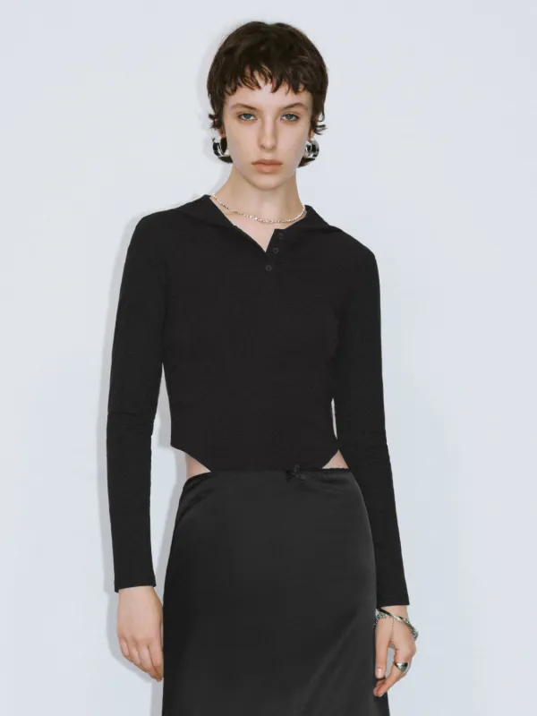 Hooded Skinny T-Shirt sold by Urban Revivo