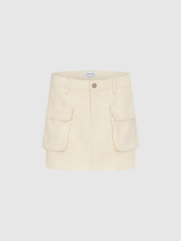 Multi Pocket Mini Denim Skirt sold by Urban Revivo