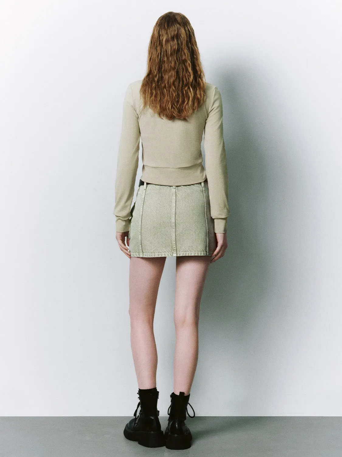 Printed Zipper Front Skinny Jacket sold by Urban Revivo product image thumbnail 4