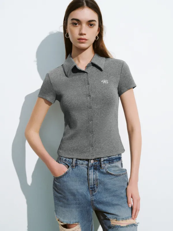 Knitted Skinny T-Shirt sold by Urban Revivo