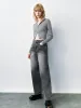 Zipper Front Hooded Skinny Knitted Cardigan sold by Urban Revivo