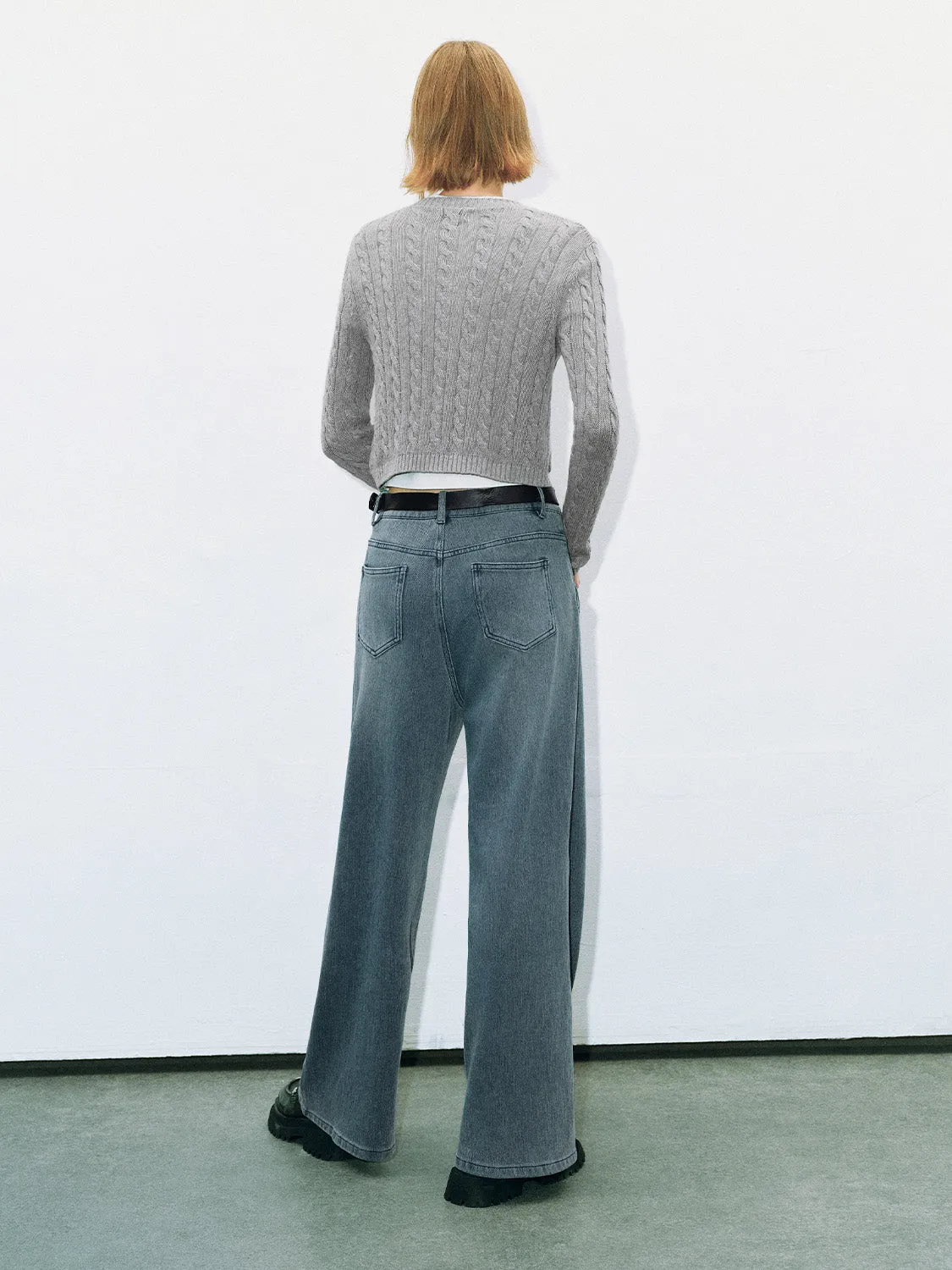 Striped Crew Neck Knitted Cardigan sold by Urban Revivo product image thumbnail 4