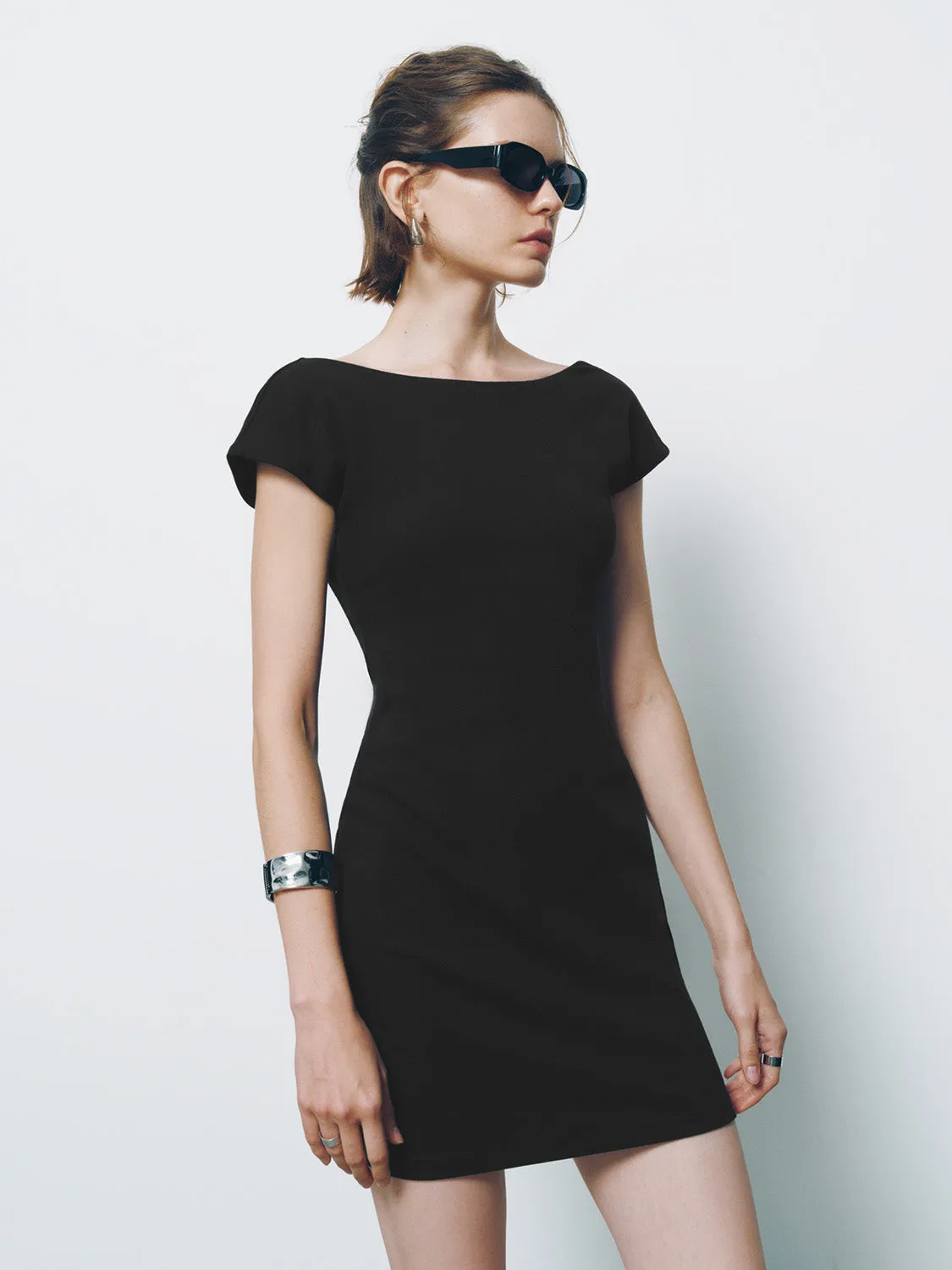 Sleeveless Crew Neck Skinny Dress sold by Urban Revivo product image thumbnail 3