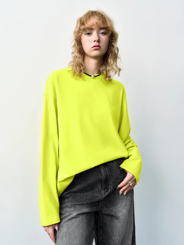 Crew Neck Loose T-Shirt sold by Urban Revivo