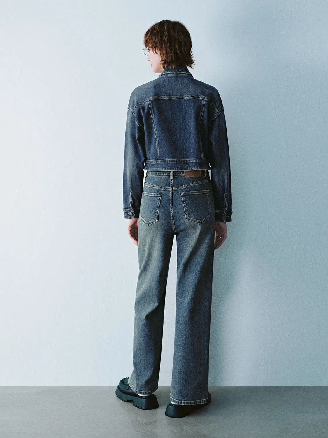 Cropped Denim Jackets sold by Urban Revivo product image thumbnail 3