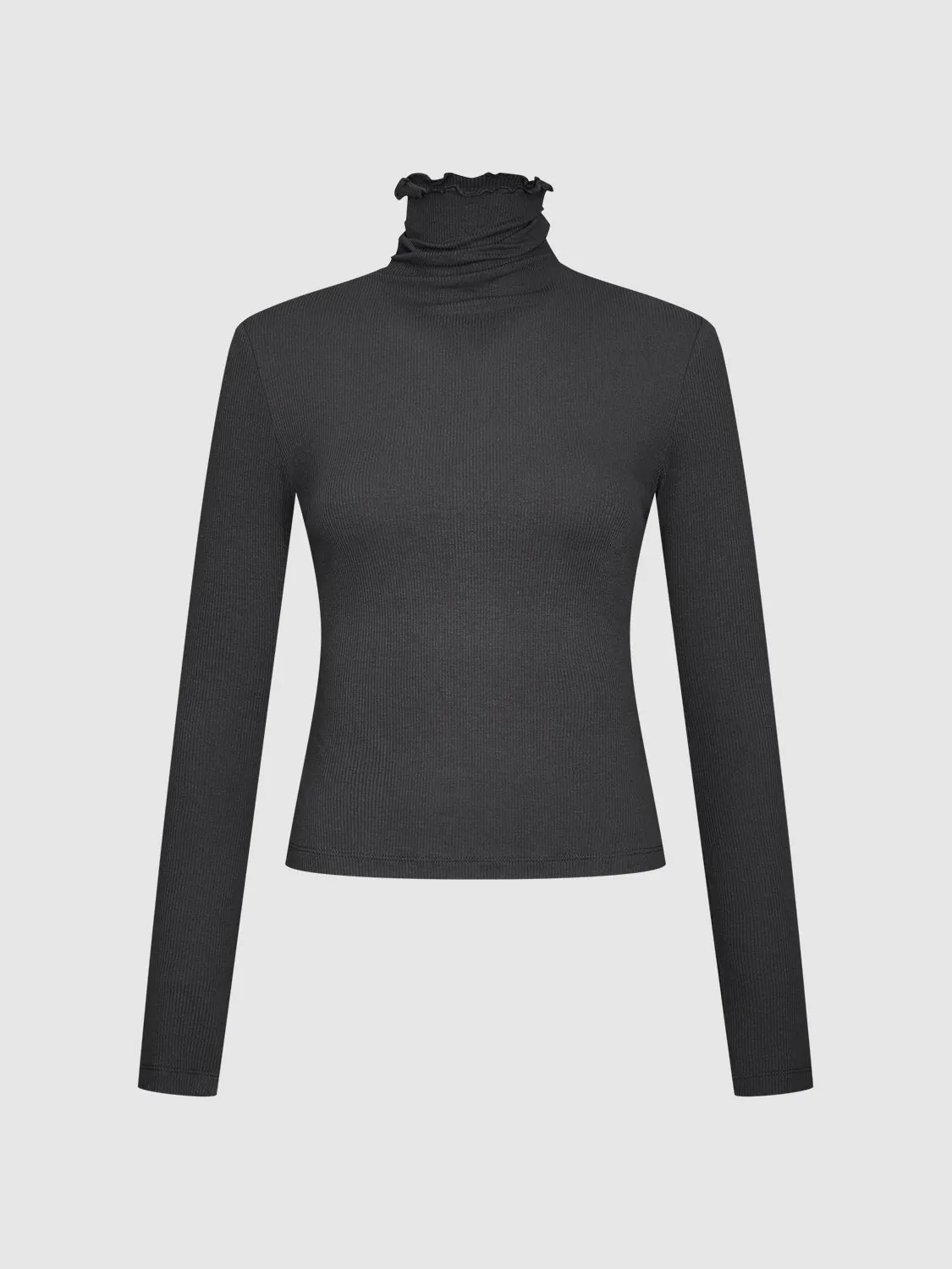 Turtle Neck Skinny T-Shirt sold by Urban Revivo product image thumbnail 2