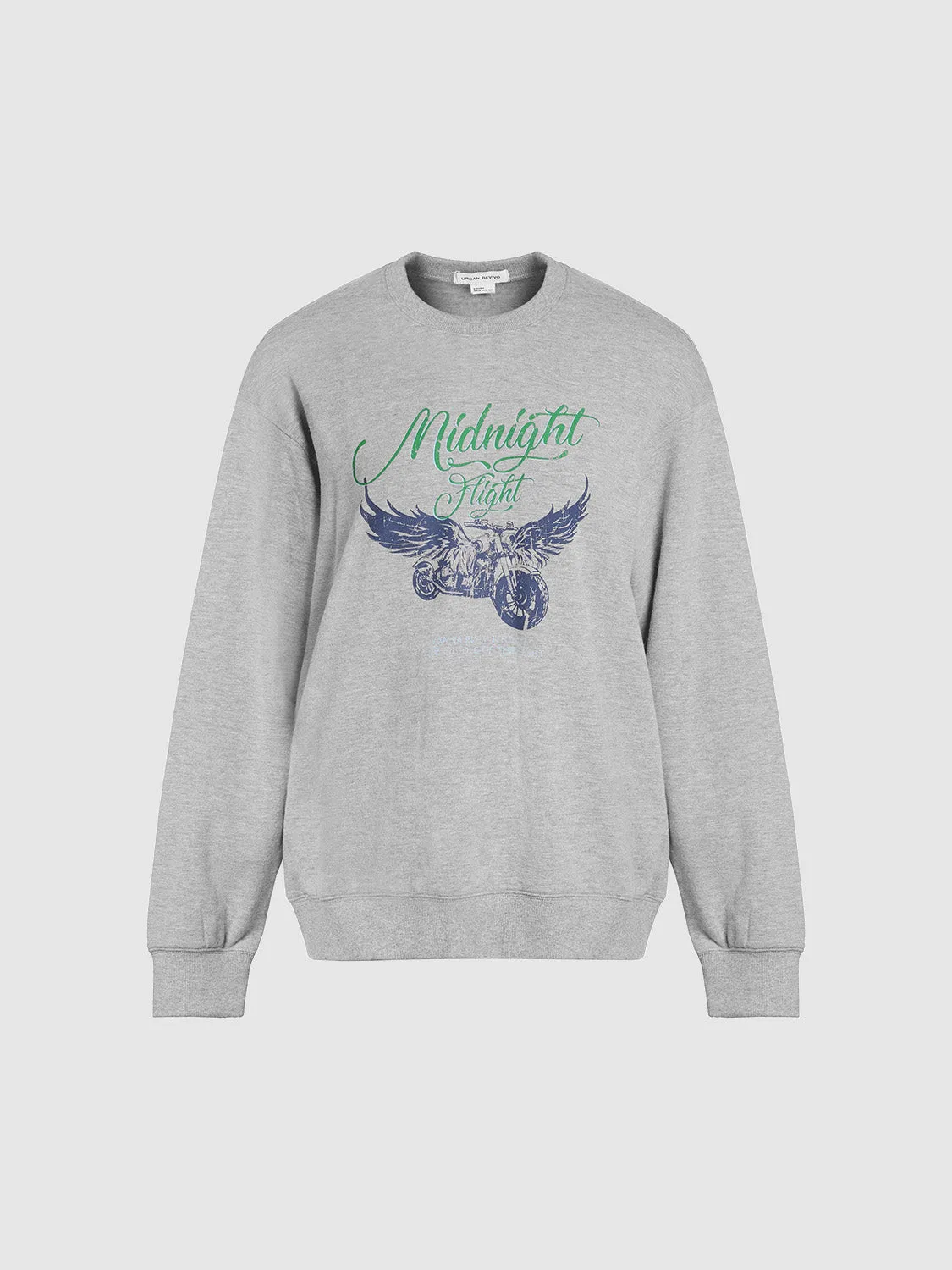 Printed Crew Neck Loose T-Shirt sold by Urban Revivo product image thumbnail 2