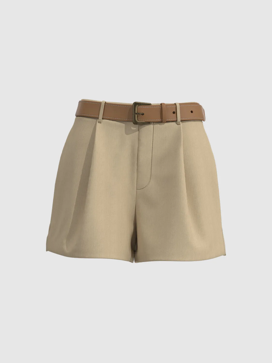 Belted Mini Shorts sold by Urban Revivo