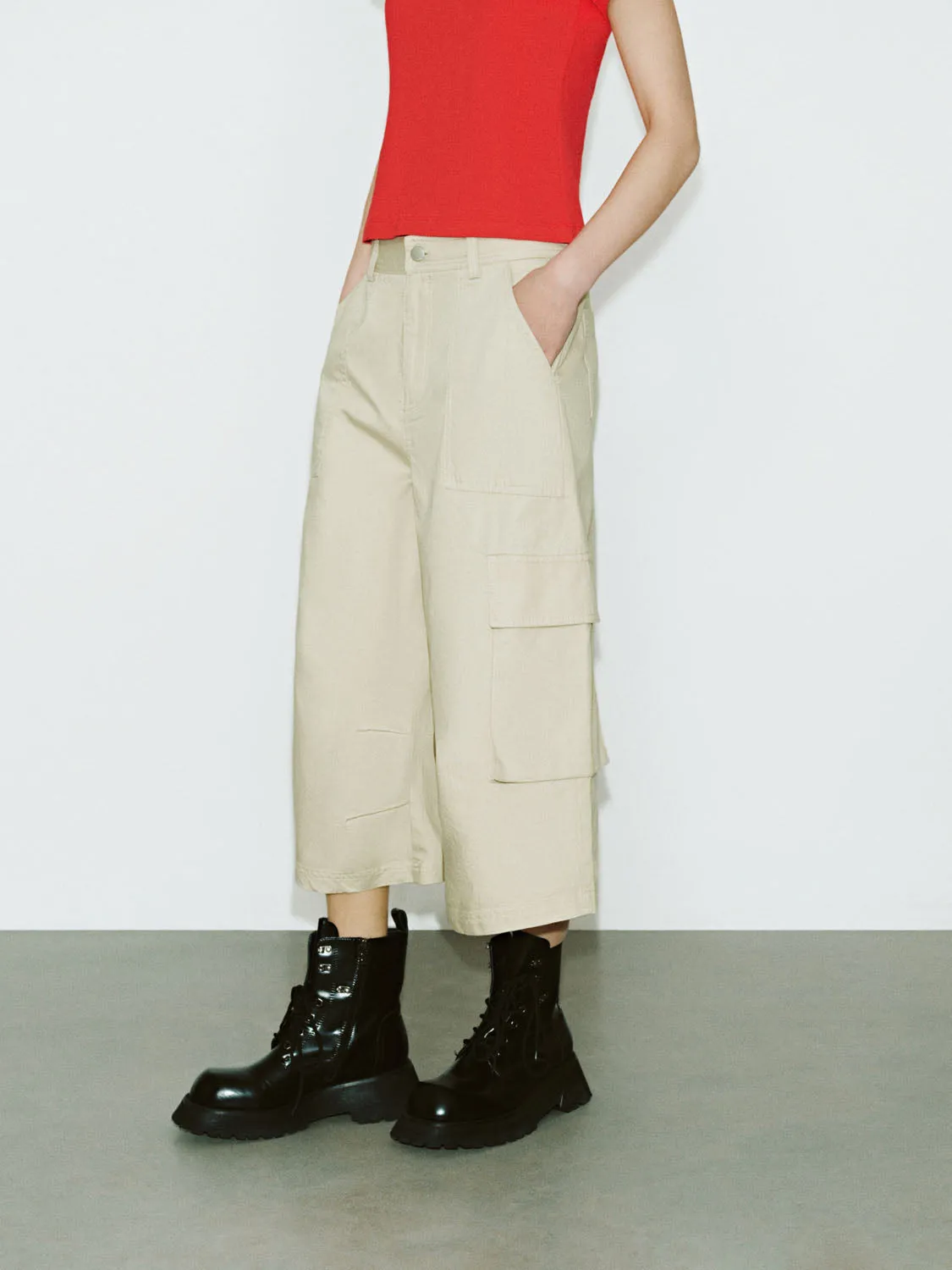 Wide-Leg Pants sold by Urban Revivo product image thumbnail 3