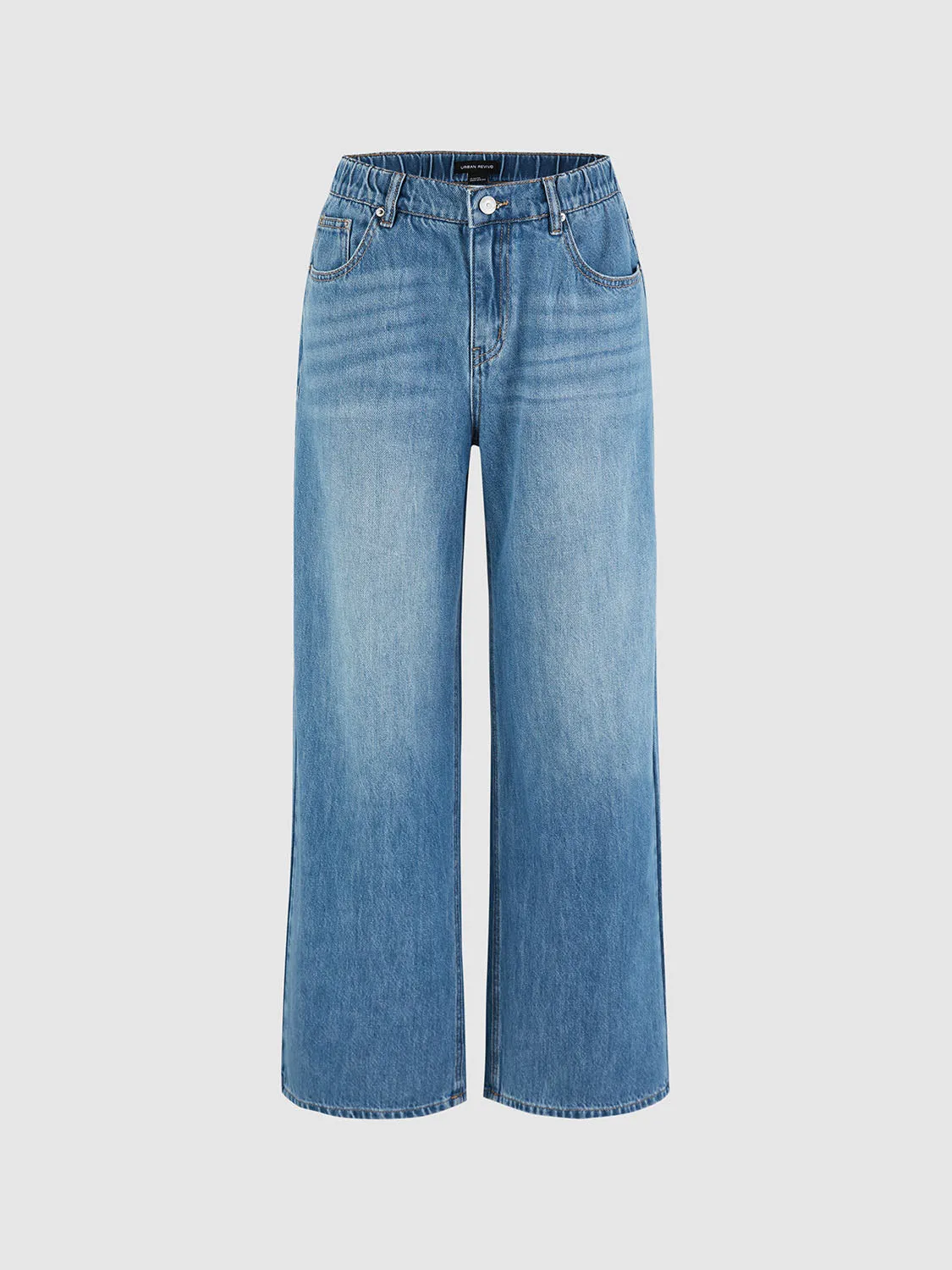 Wide-Leg Denim Jeans sold by Urban Revivo