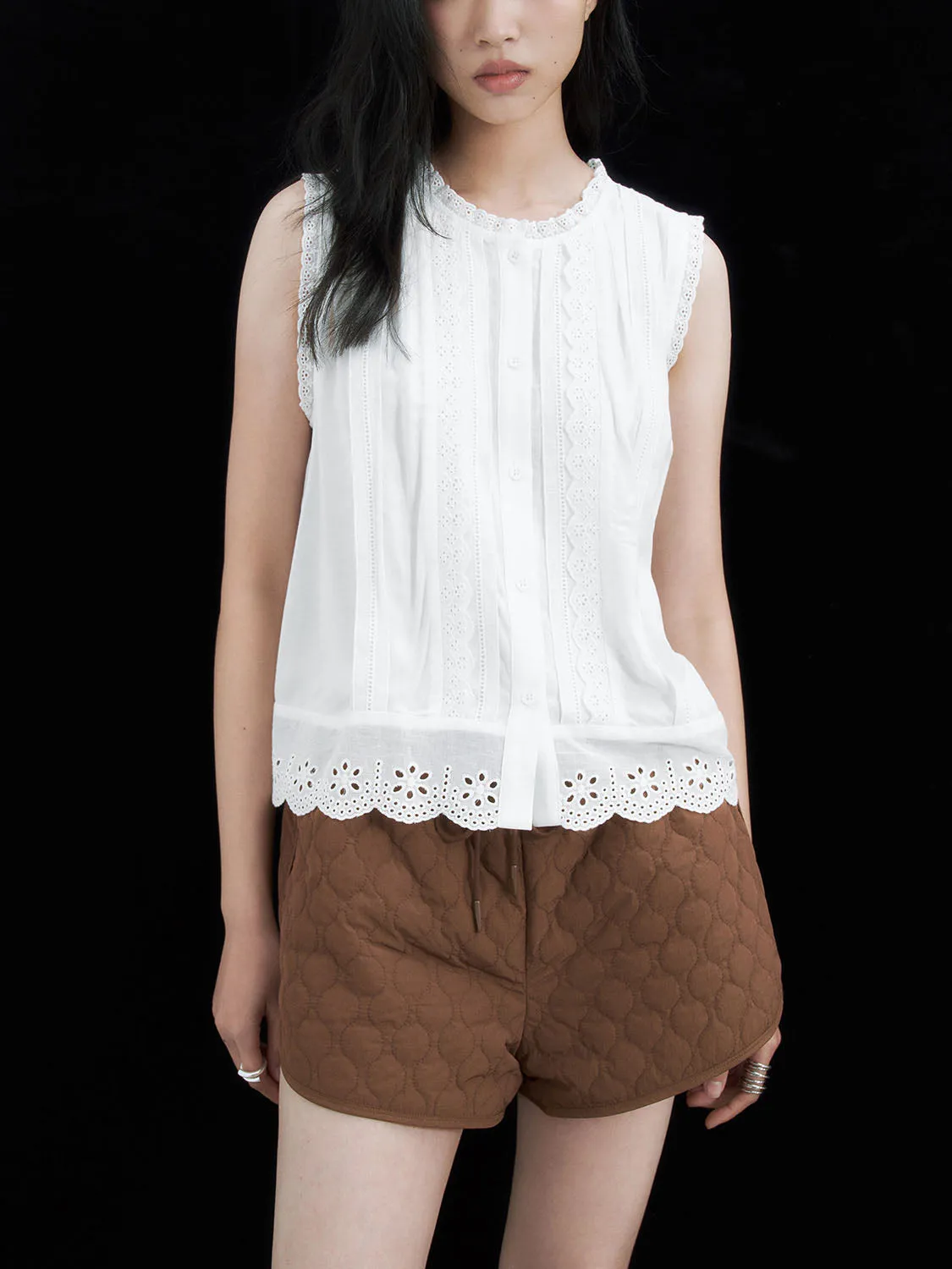Sleeveless Crochet Shirts sold by Urban Revivo