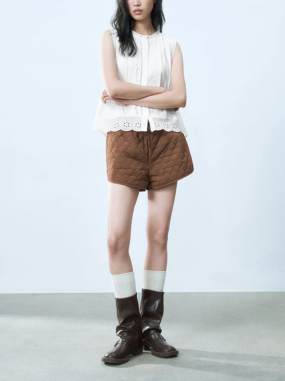 Sleeveless Crochet Shirts sold by Urban Revivo product image thumbnail 4