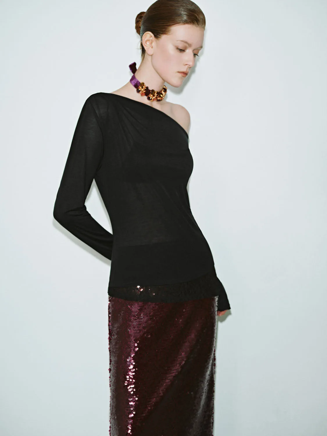 Skinny Long Sleeve T-Shirts sold by Urban Revivo product image thumbnail 2