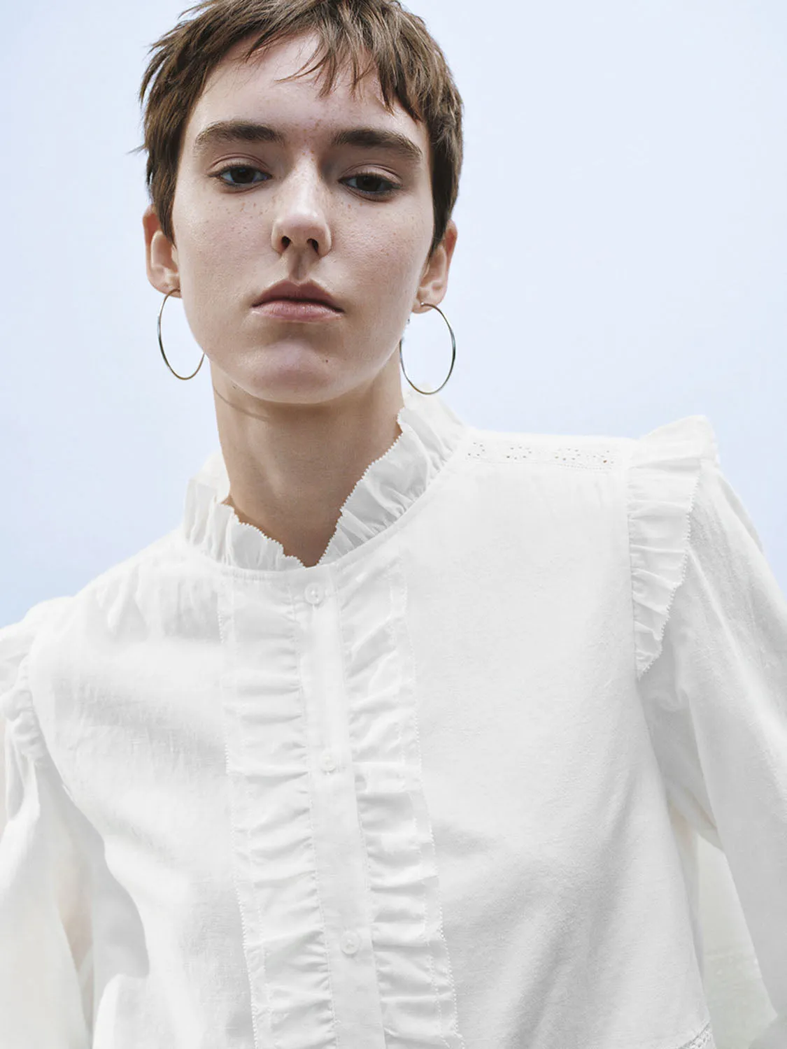 Ruffle Hem Shirts sold by Urban Revivo product image thumbnail 5