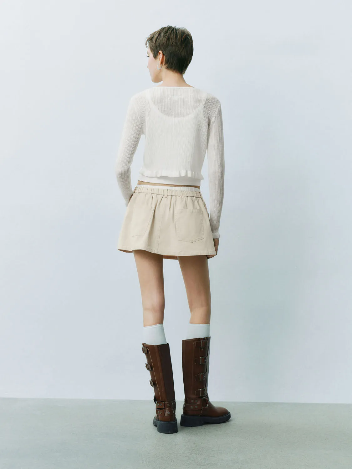 Ruffle Hem Knitted Cardigans sold by Urban Revivo product image thumbnail 5