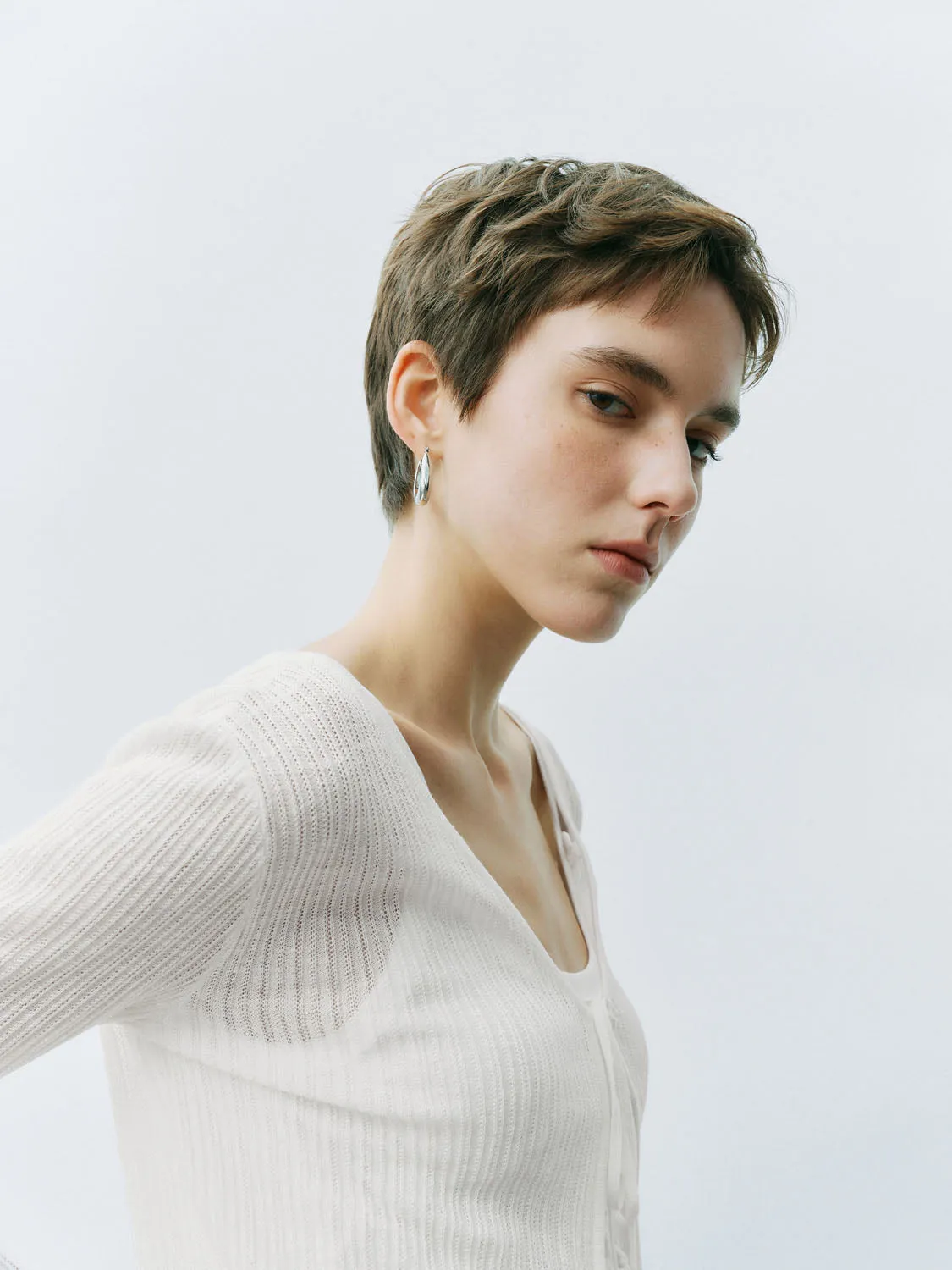 Ruffle Hem Knitted Cardigans sold by Urban Revivo product image thumbnail 3