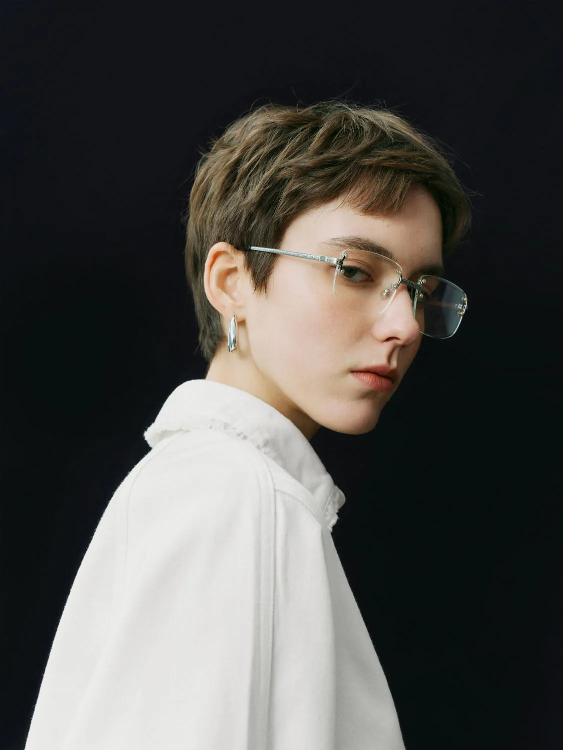 Ruffle Hem Denim Shirts sold by Urban Revivo product image thumbnail 4