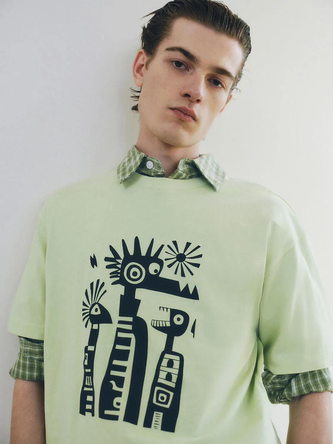 Printed Short Sleeve T-Shirts sold by Urban Revivo product image thumbnail 3