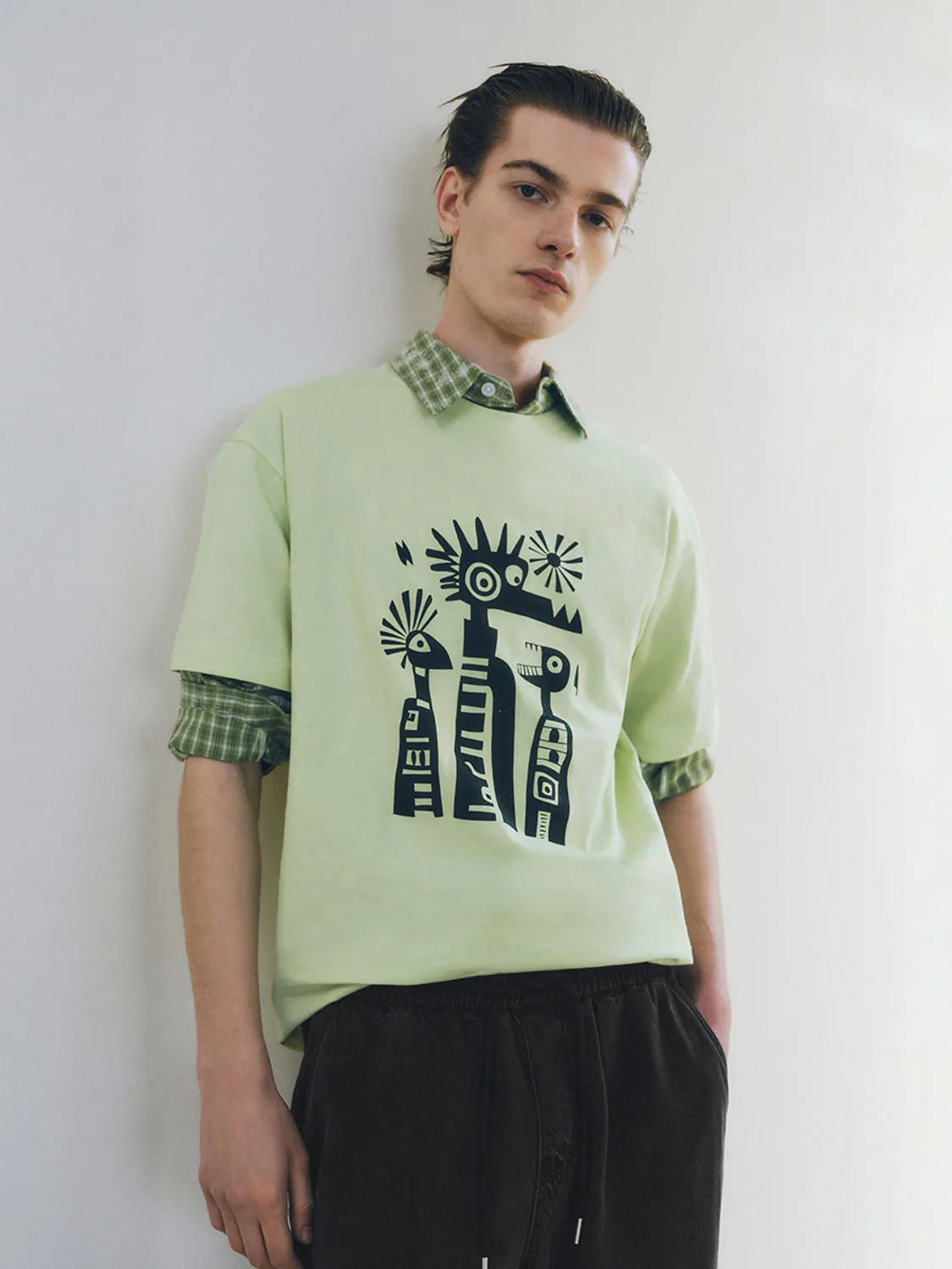 Printed Short Sleeve T-Shirts sold by Urban Revivo