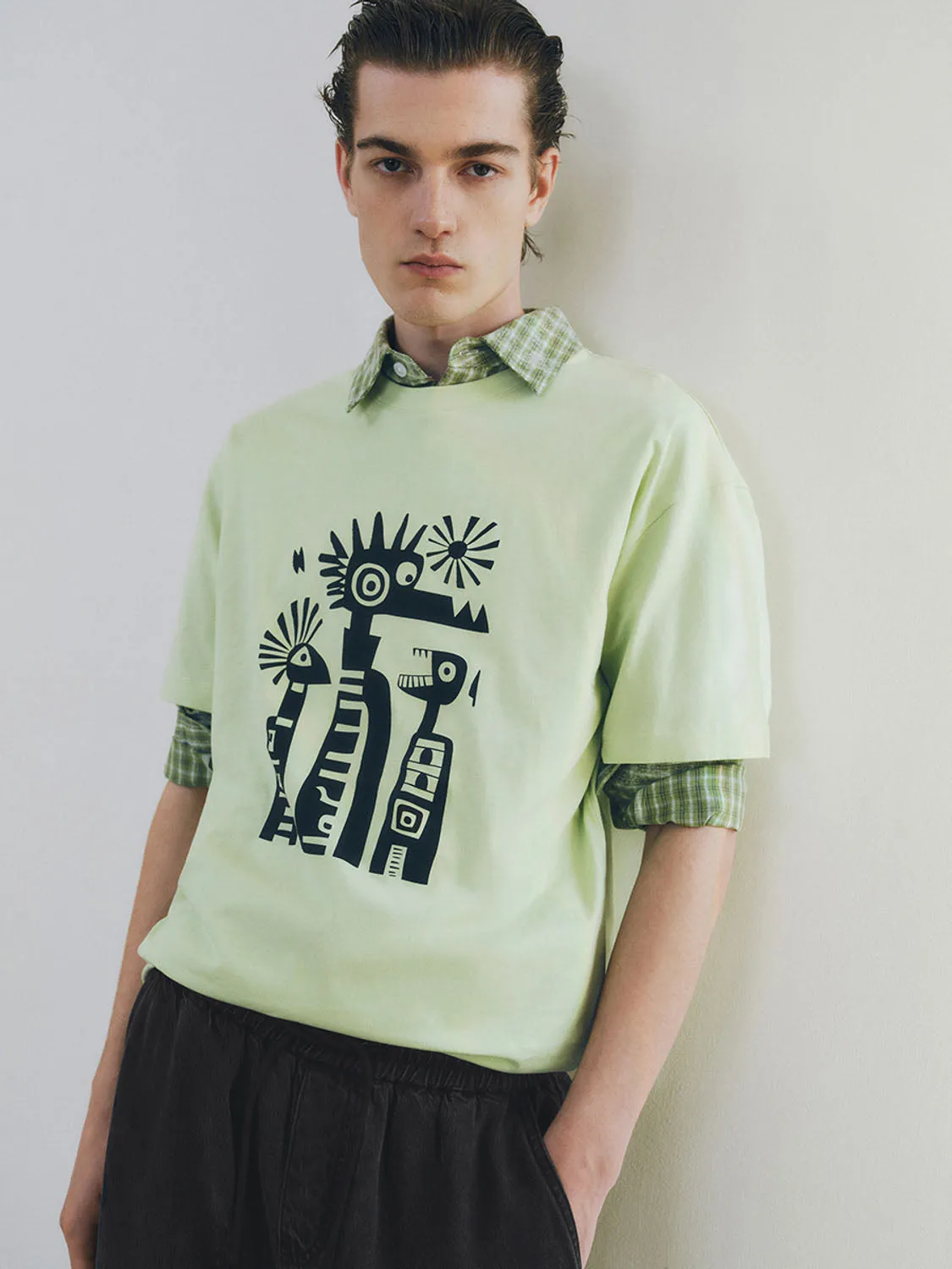 Printed Short Sleeve T-Shirts sold by Urban Revivo product image thumbnail 5