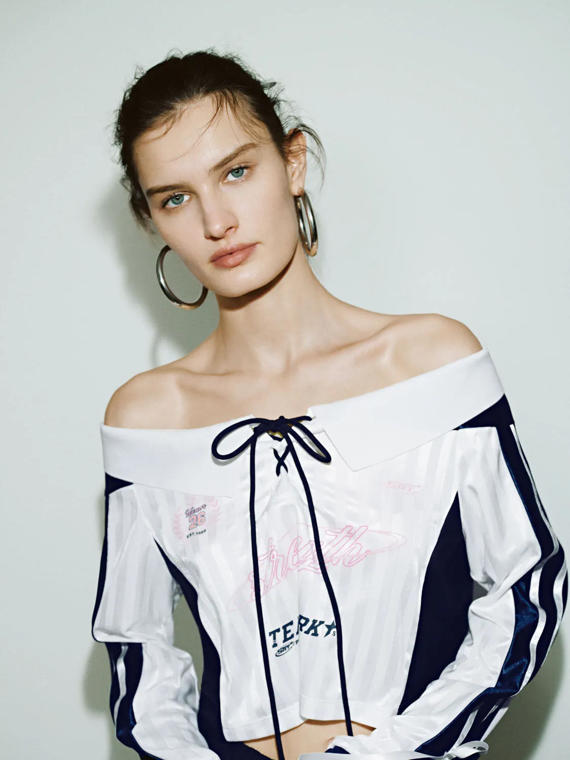 One Shoulder Lace Up Front T-Shirts sold by Urban Revivo product image thumbnail 5