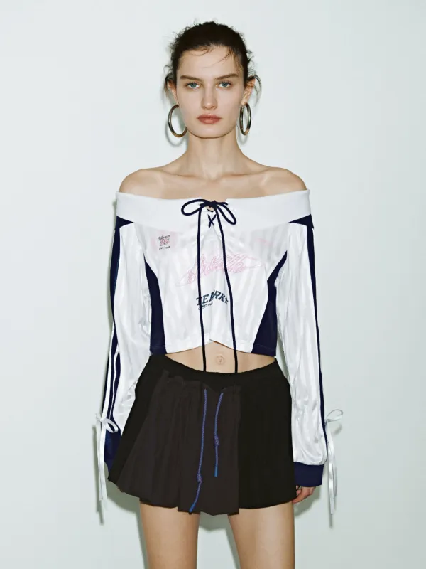 One Shoulder Lace Up Front T-Shirts sold by Urban Revivo