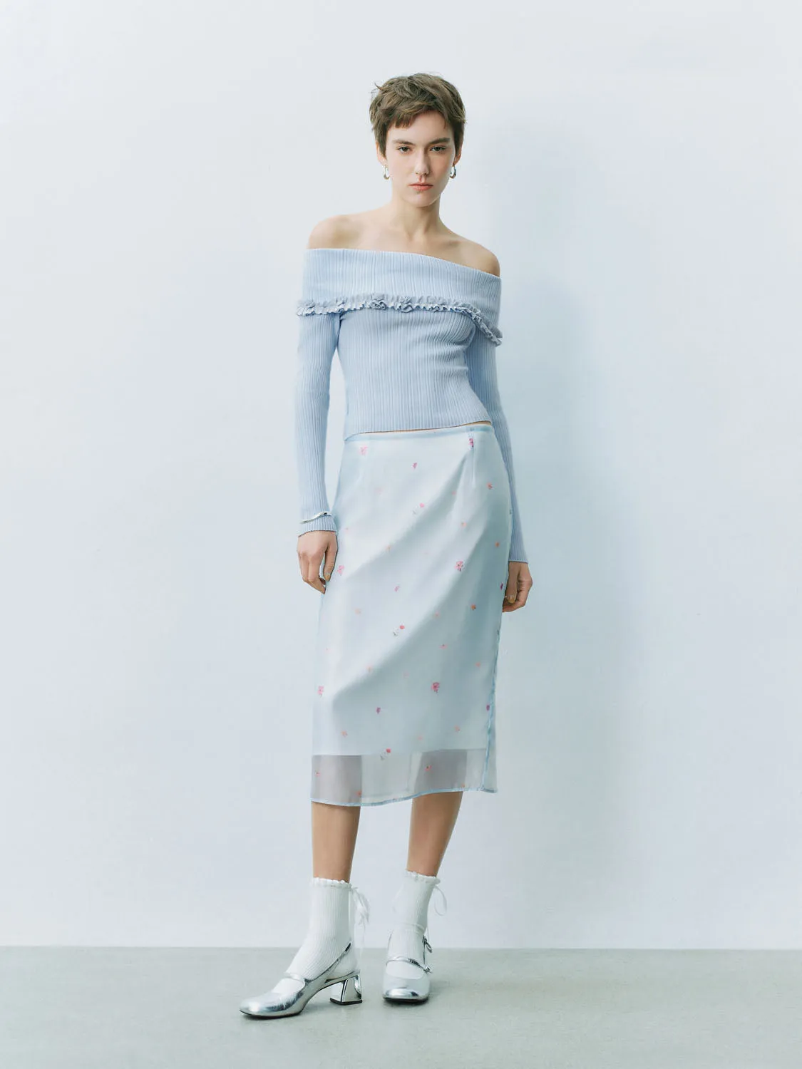 One Shoulder Knitted T-Shirts sold by Urban Revivo product image thumbnail 5