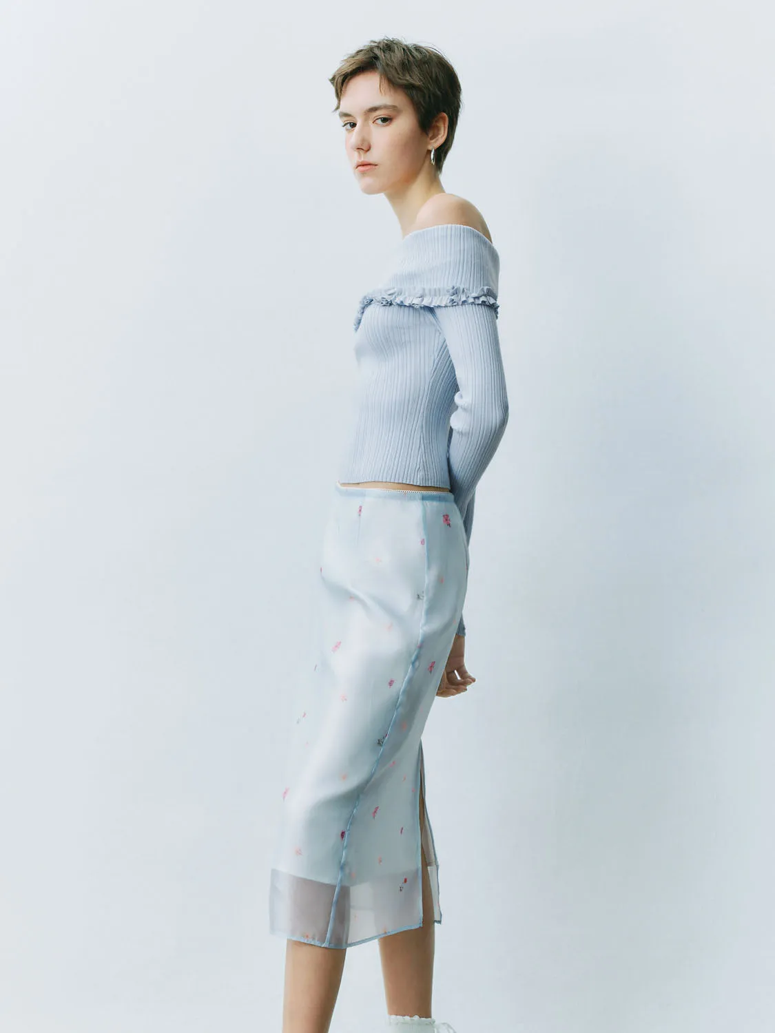 One Shoulder Knitted T-Shirts sold by Urban Revivo product image thumbnail 2