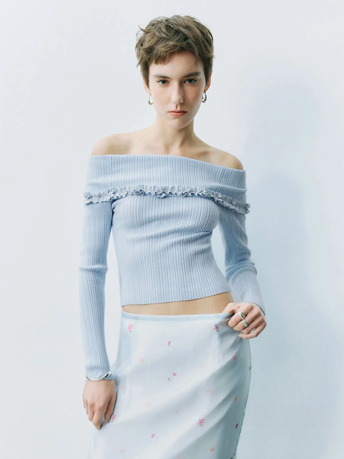 One Shoulder Knitted T-Shirts sold by Urban Revivo