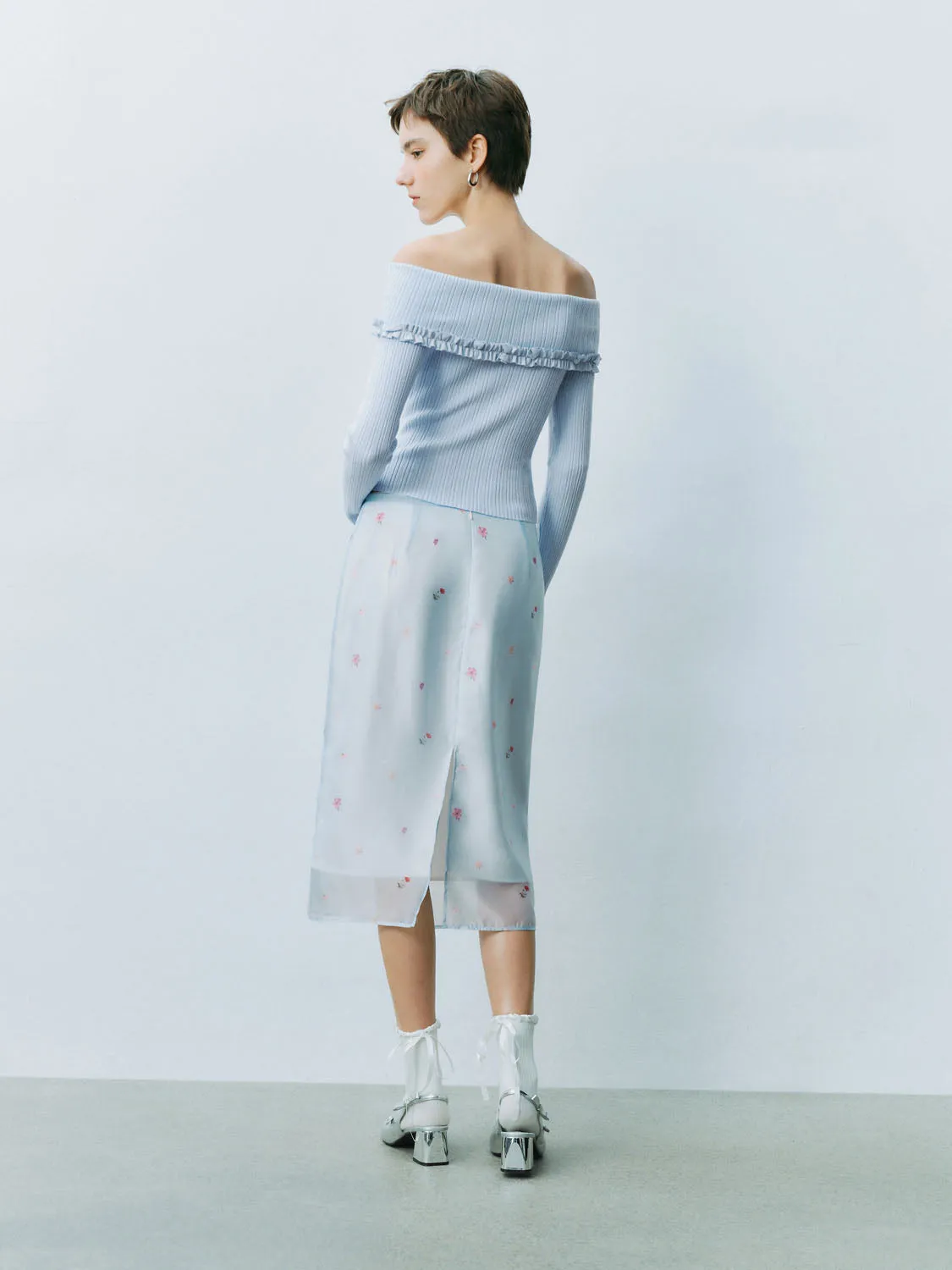 One Shoulder Knitted T-Shirts sold by Urban Revivo product image thumbnail 3