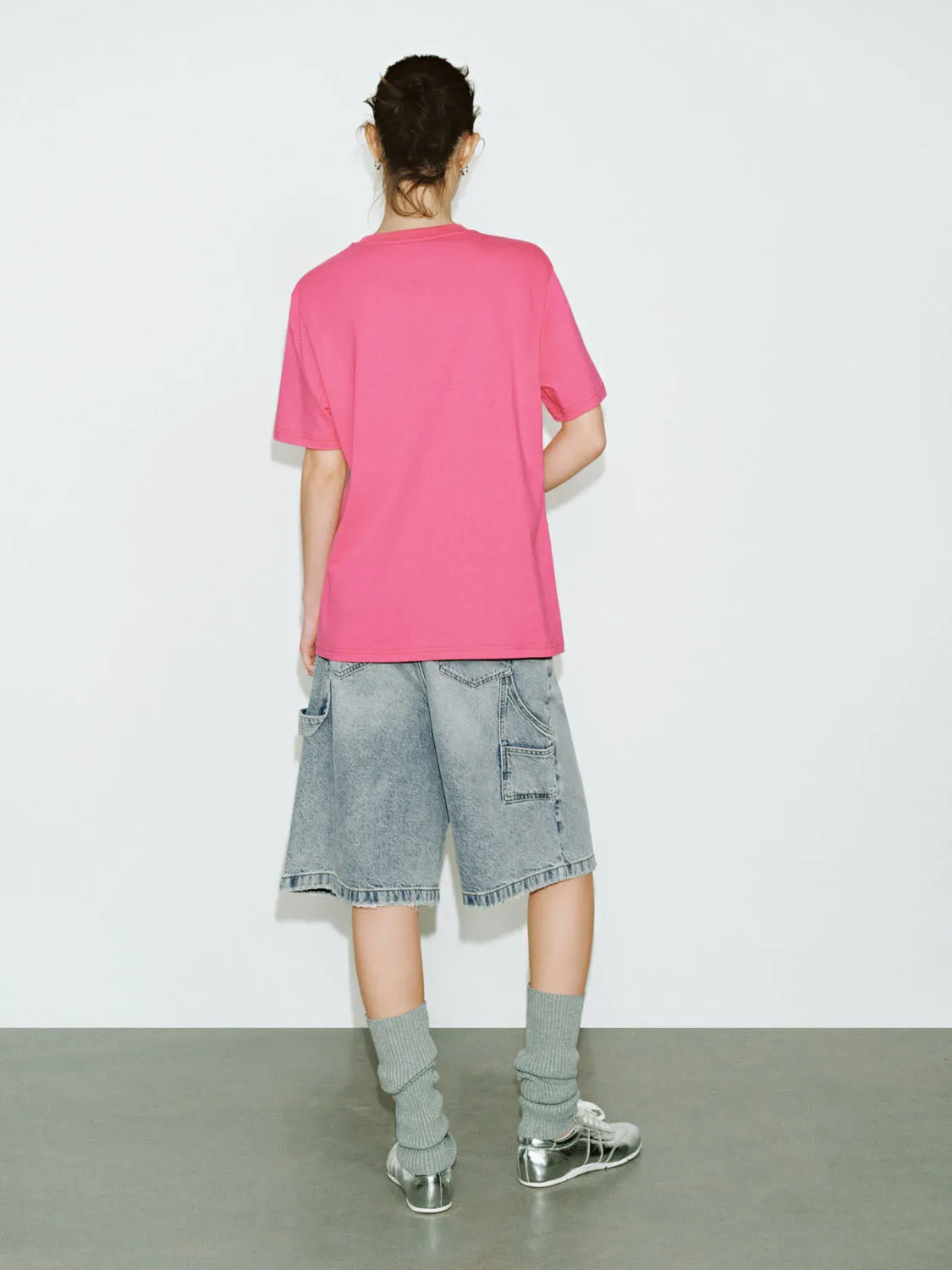Loose Short Sleeve T-Shirts sold by Urban Revivo product image thumbnail 3