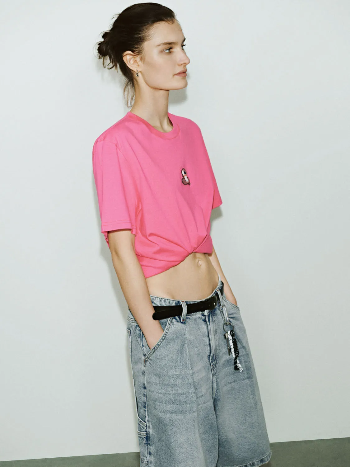 Loose Short Sleeve T-Shirts sold by Urban Revivo product image thumbnail 2