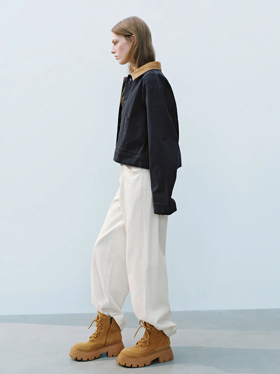 Loose Button Up Jackets sold by Urban Revivo product image thumbnail 4