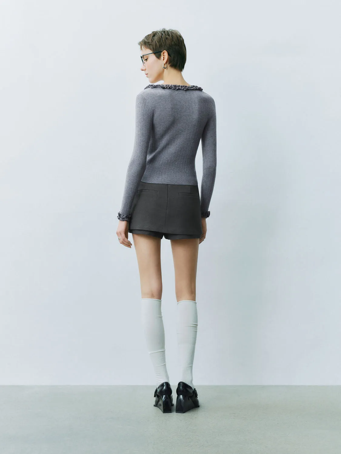 Knitted Long Sleeve T-Shirts sold by Urban Revivo product image thumbnail 3