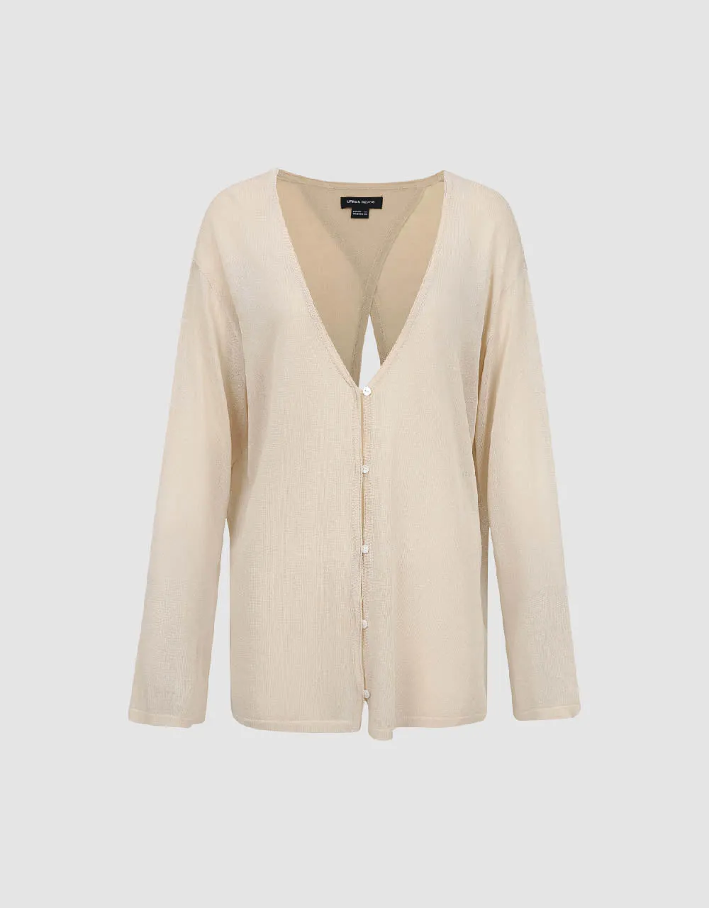 V-Neck Knitted Cardigan sold by Urban Revivo product image thumbnail 4