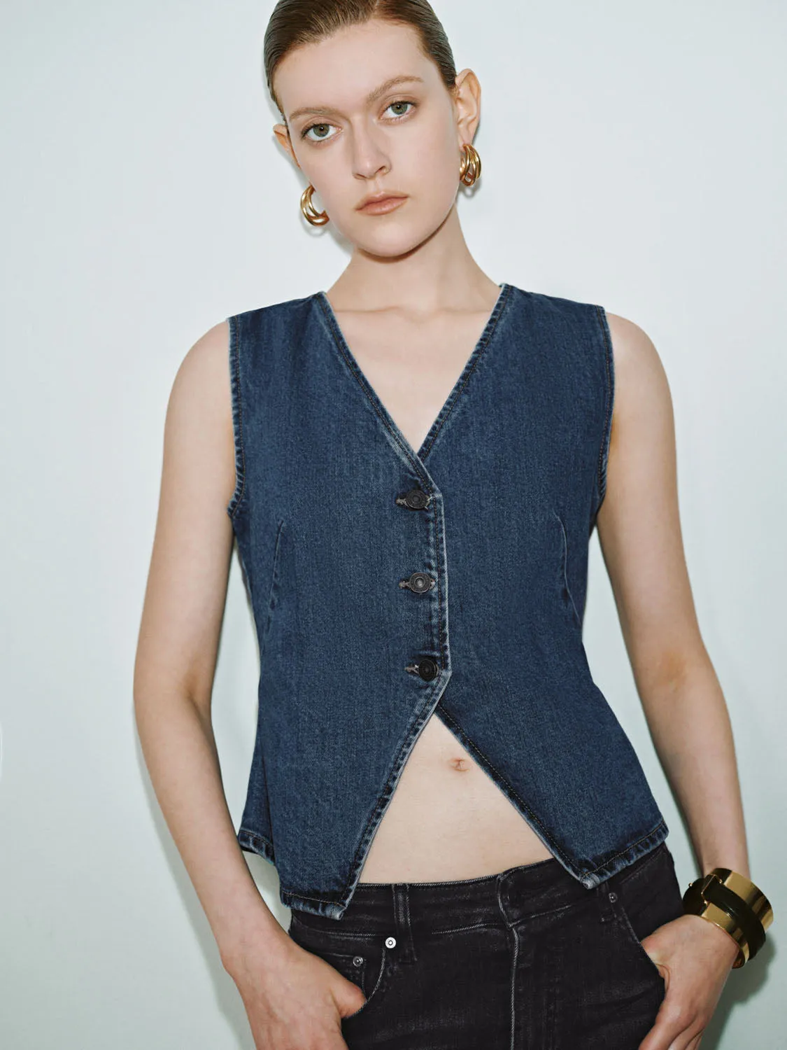 Denim Waistcoats sold by Urban Revivo product image thumbnail 4
