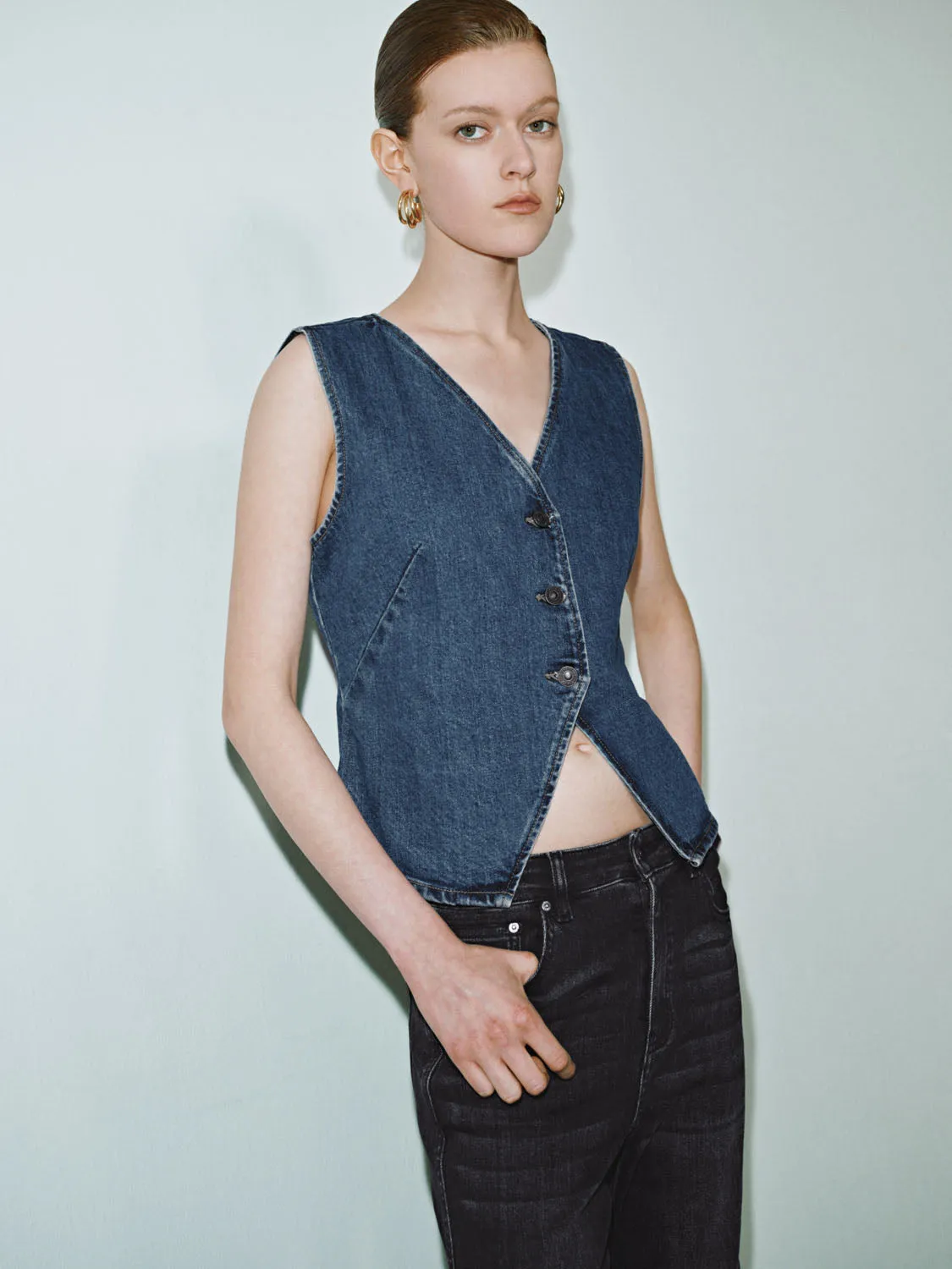 Denim Waistcoats sold by Urban Revivo product image thumbnail 2