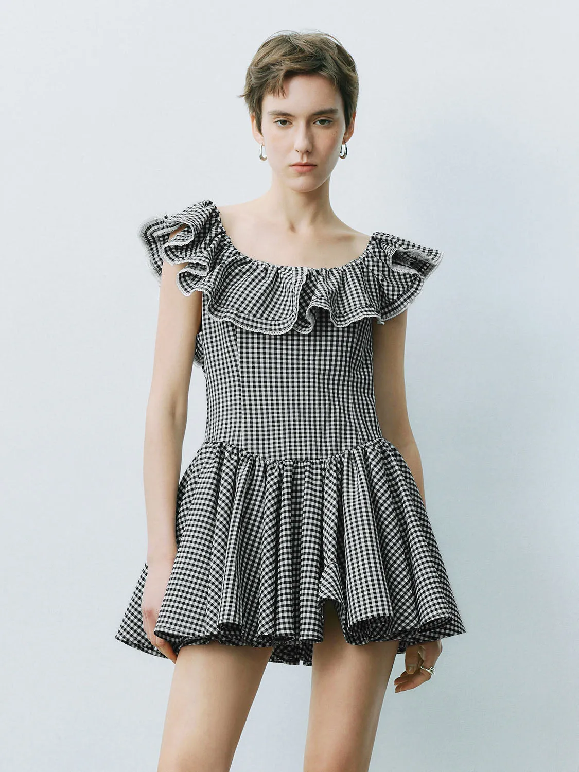 Checkered Skater Dresses sold by Urban Revivo