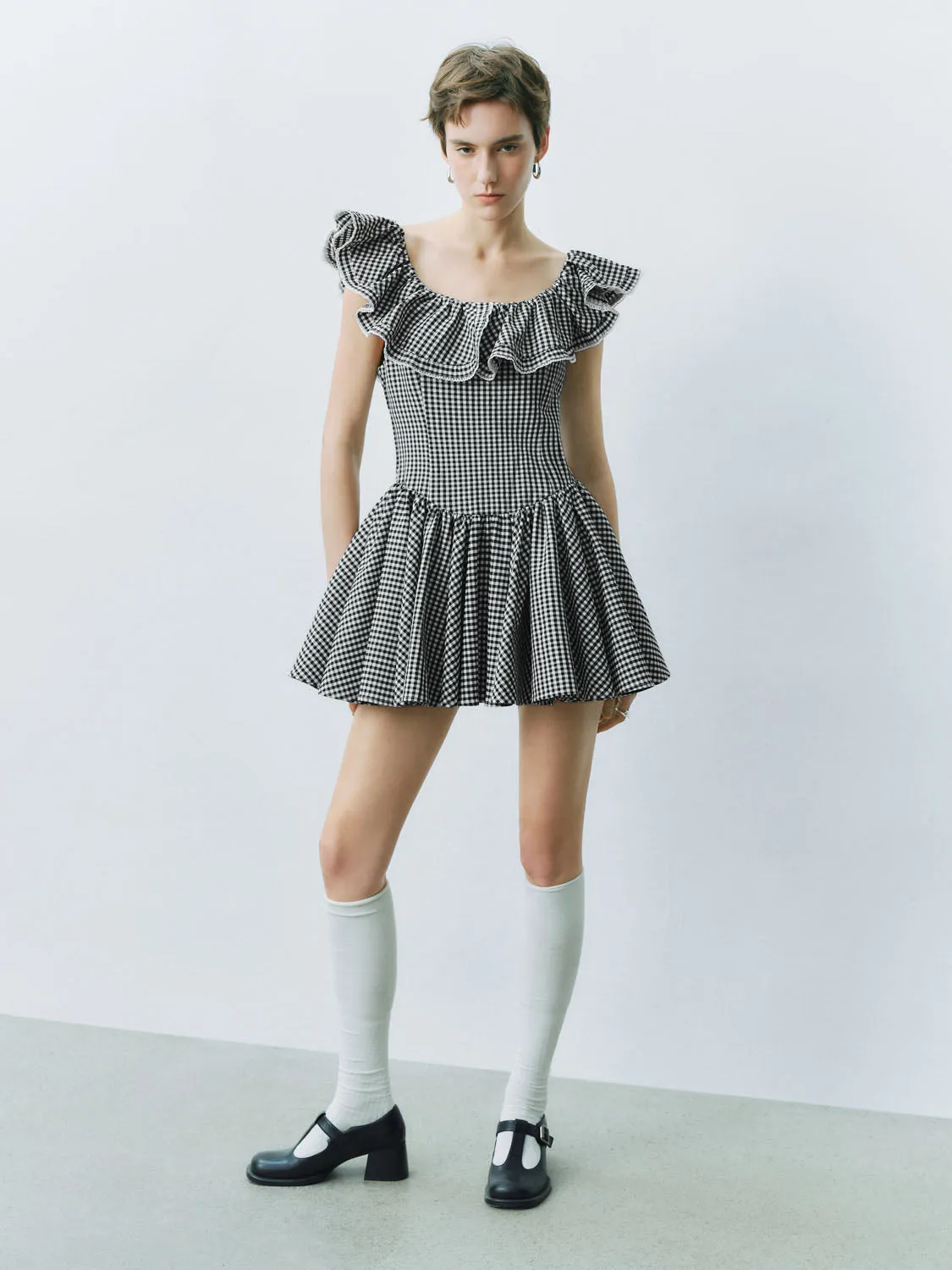 Checkered Skater Dresses sold by Urban Revivo product image thumbnail 5