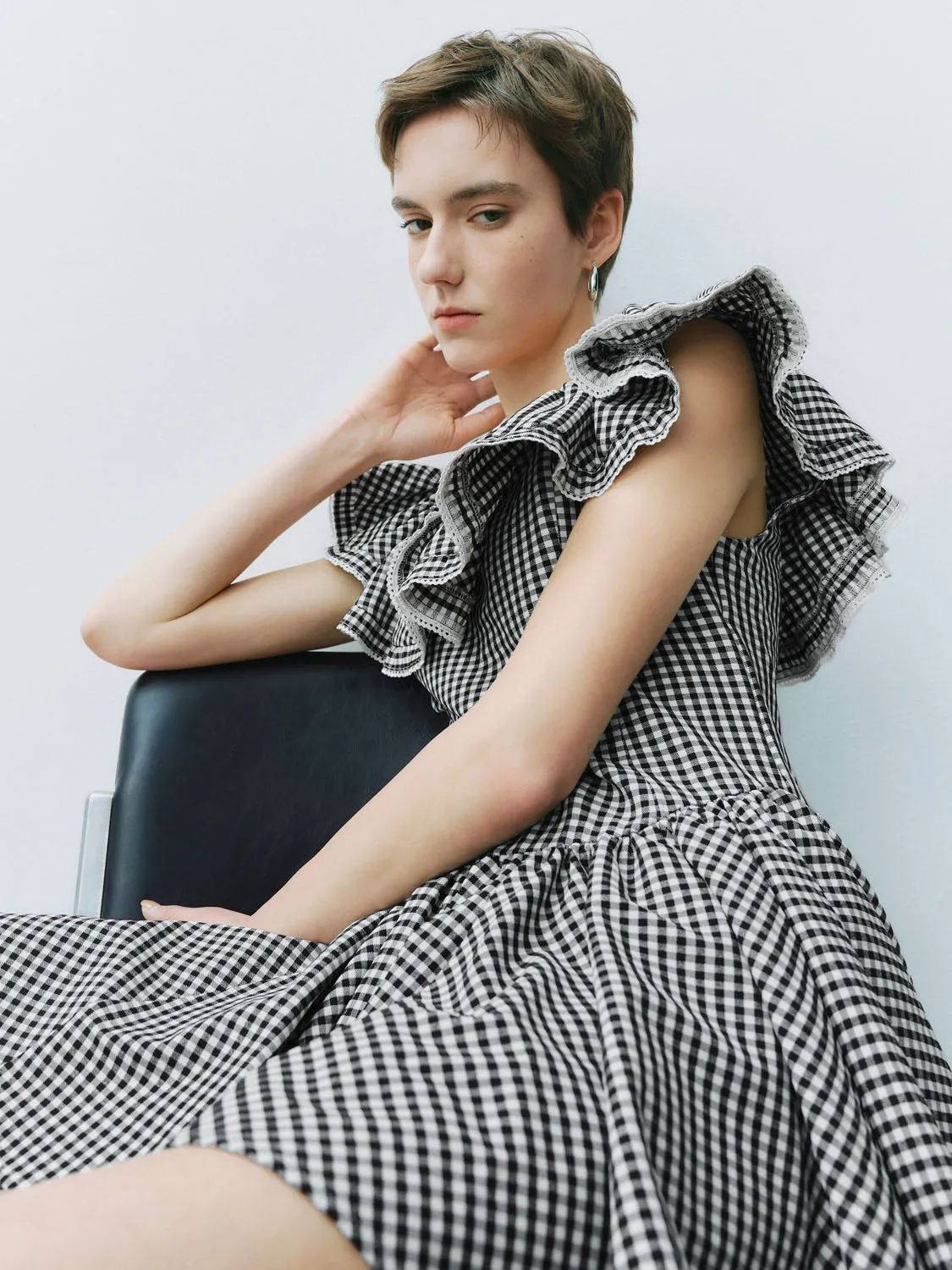 Checkered Skater Dresses sold by Urban Revivo product image thumbnail 4