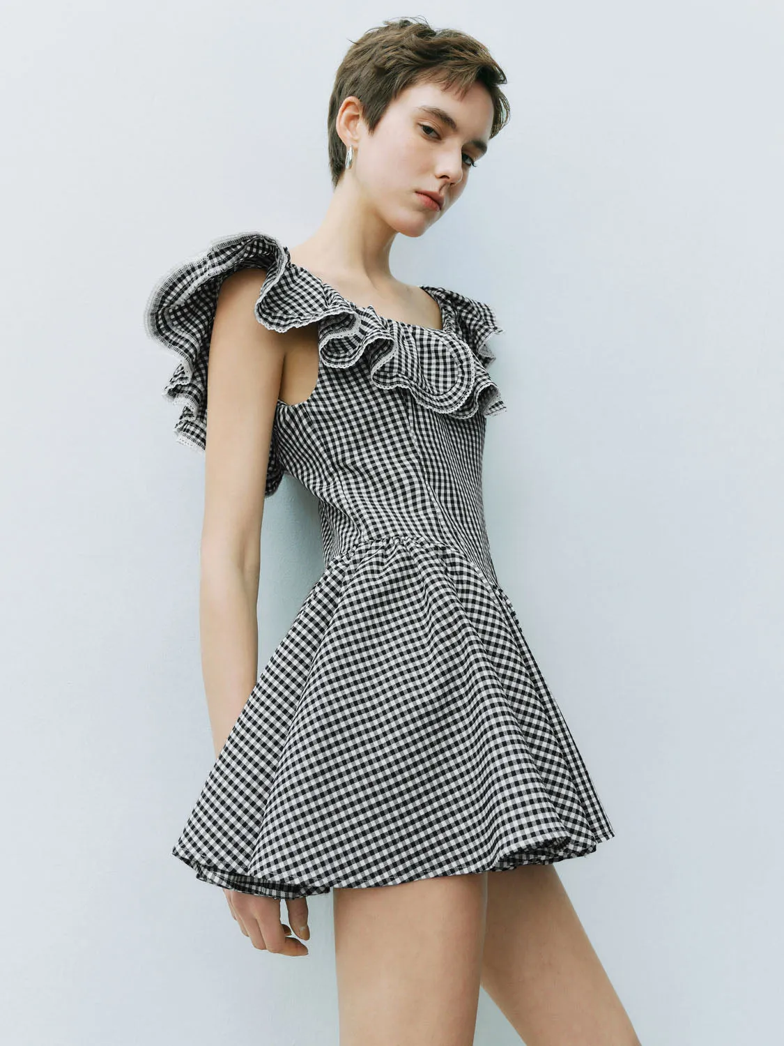 Checkered Skater Dresses sold by Urban Revivo product image thumbnail 2