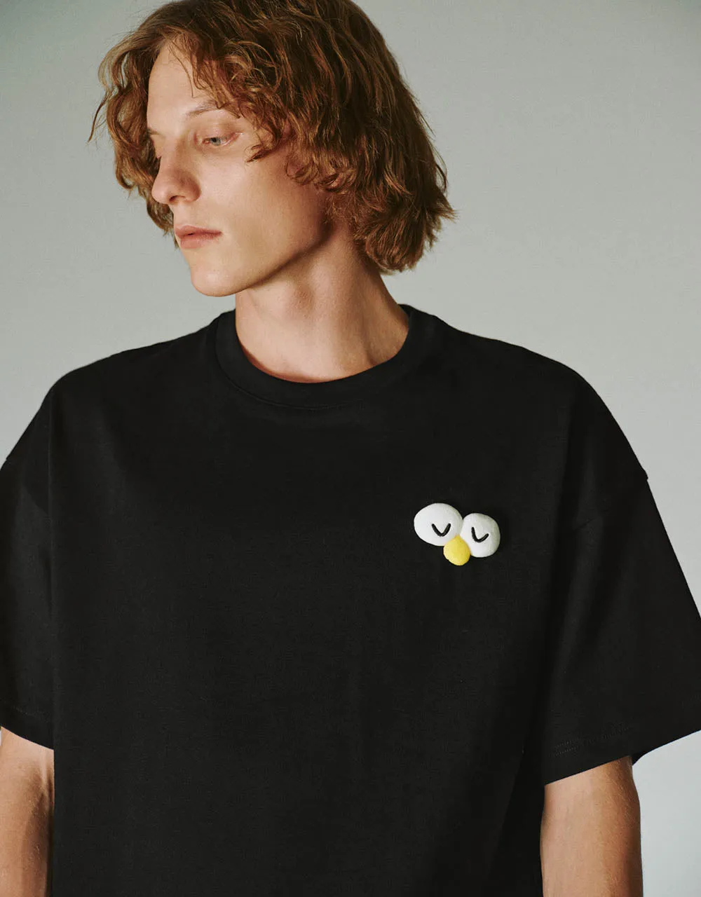 Cartoon Embossed Crew Neck T-Shirt sold by Urban Revivo product image thumbnail 3