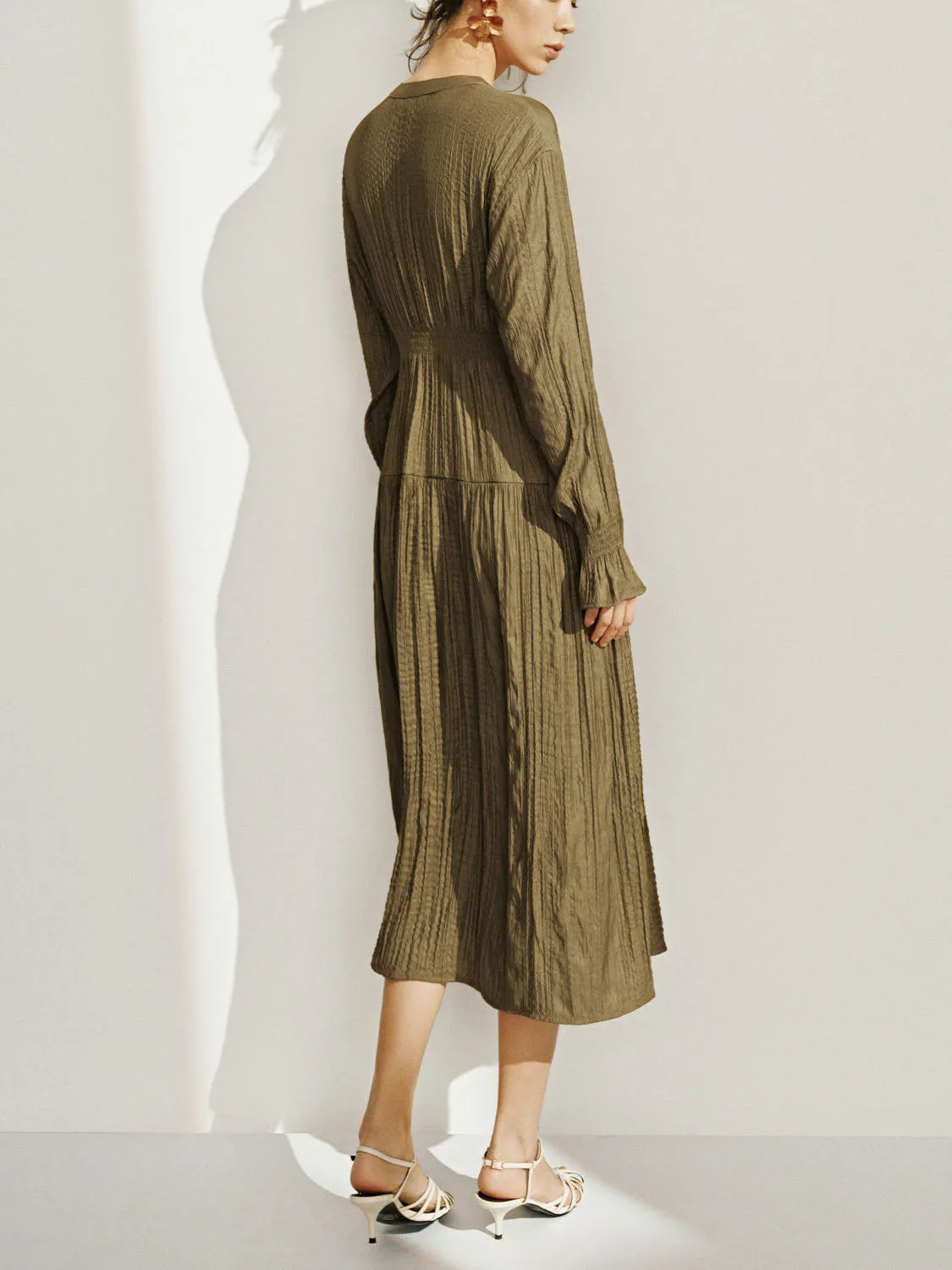 Button Up Skater Dresses sold by Urban Revivo product image thumbnail 2