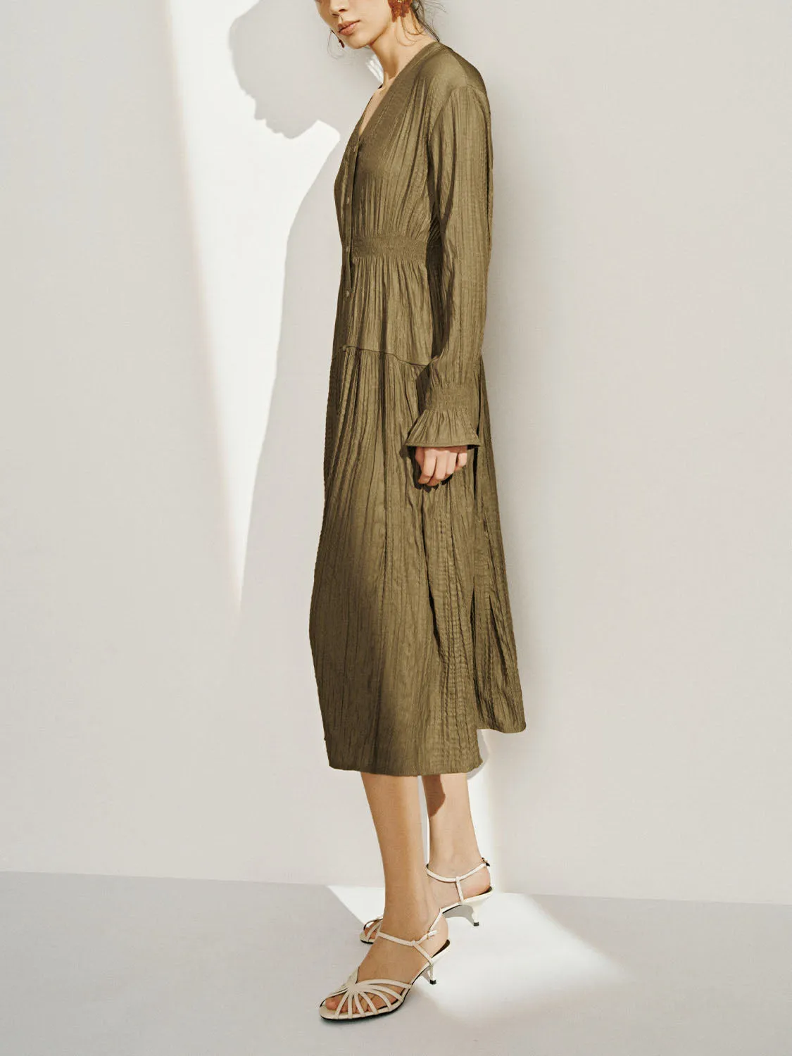 Button Up Skater Dresses sold by Urban Revivo product image thumbnail 5