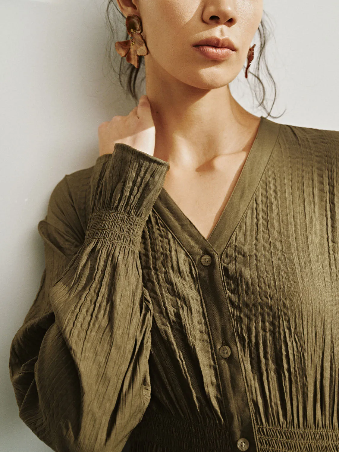 Button Up Skater Dresses sold by Urban Revivo product image thumbnail 4