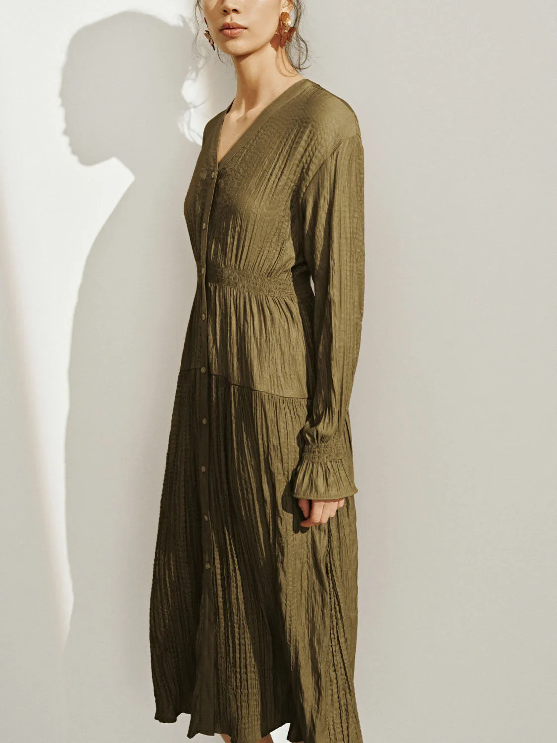 Button Up Skater Dresses sold by Urban Revivo product image thumbnail 3