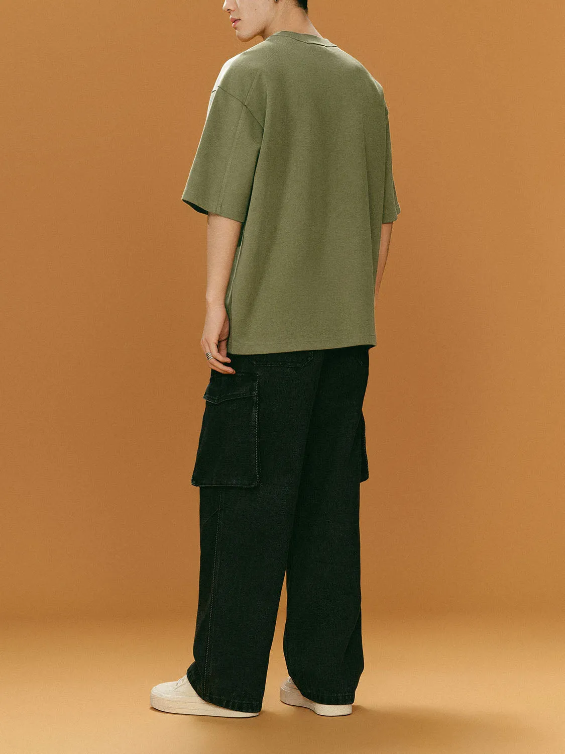 Drop Shoulder Sleeve T-Shirts sold by Urban Revivo product image thumbnail 2