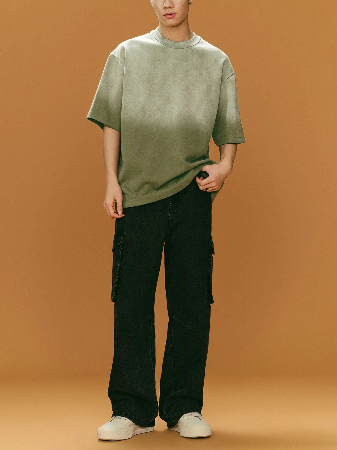 Drop Shoulder Sleeve T-Shirts sold by Urban Revivo product image thumbnail 4
