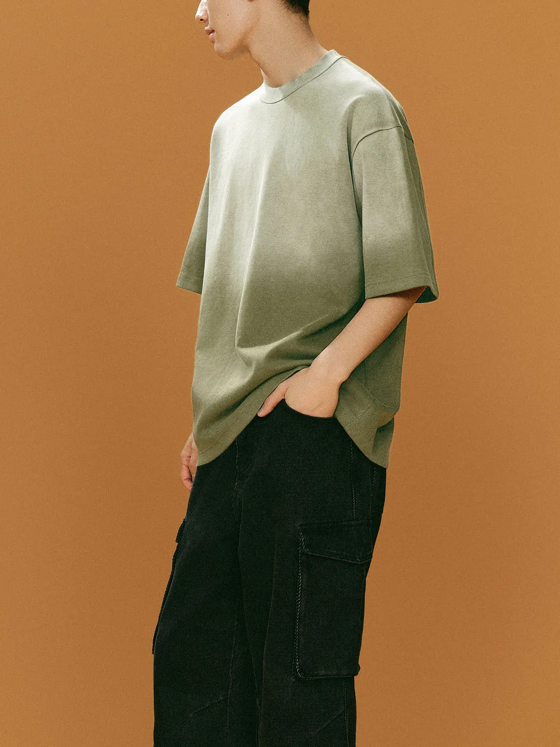 Drop Shoulder Sleeve T-Shirts sold by Urban Revivo product image thumbnail 3